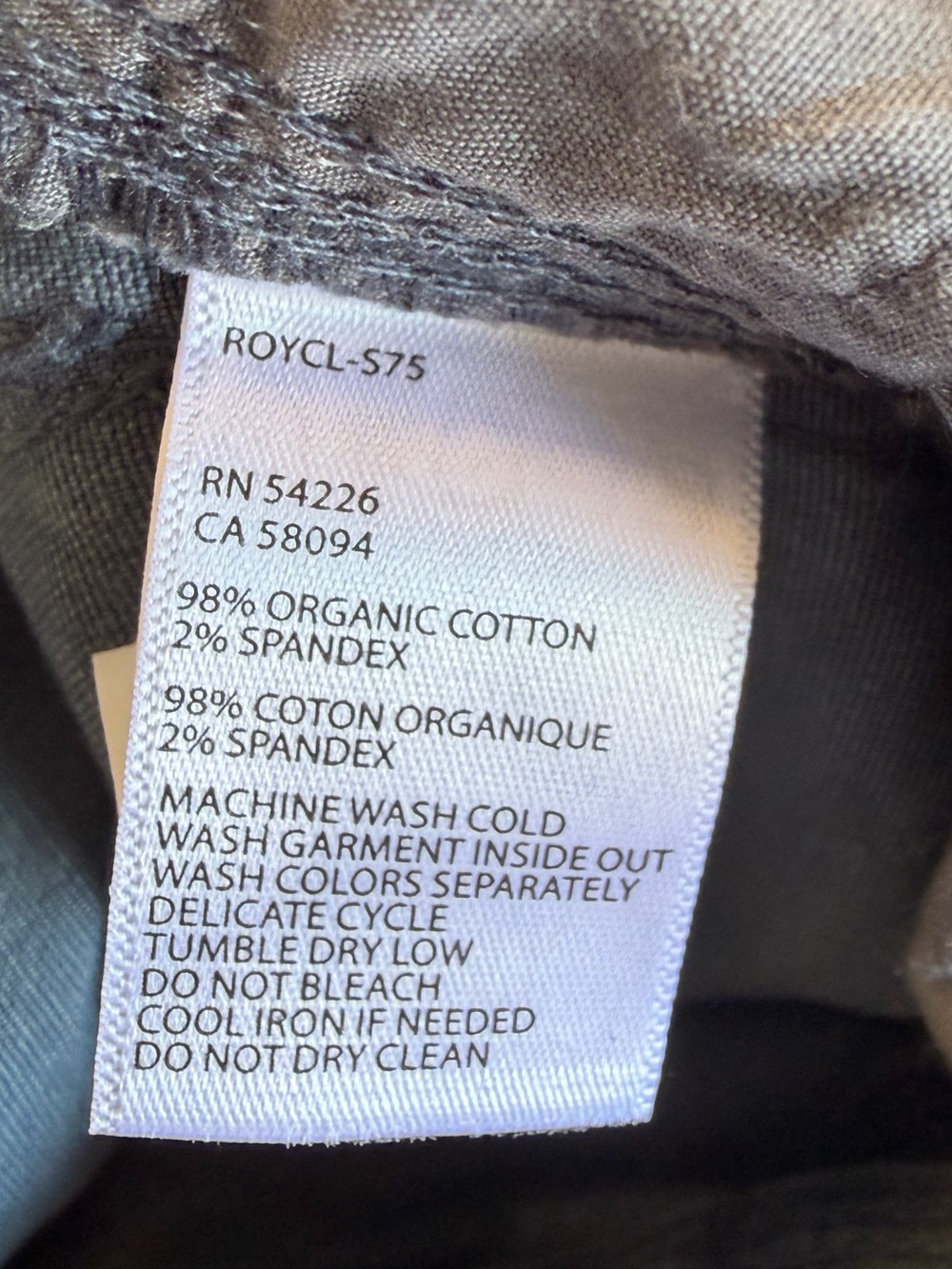 NWT Royal Robbins Billy Goat Stretch Boulder Pants Organic Canvas Size 12 - Picture 11 of 12
